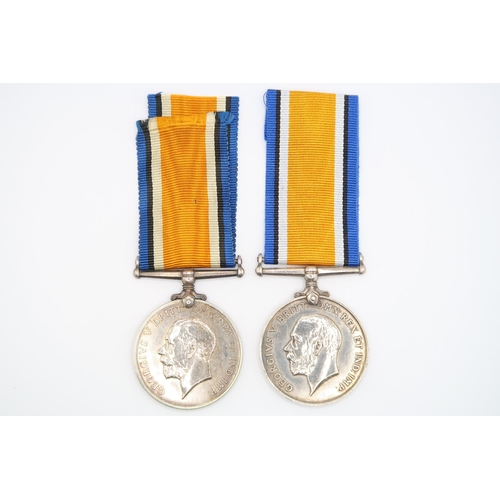  A Pair of British WW1 War Medal 1914 - 1918, Issued to PTE. A.E. BIGGS 38731, Royal Berkshire Regime... 