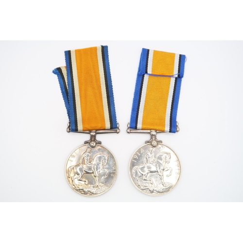  A Pair of British WW1 War Medal 1914 - 1918, Issued to PTE. A.E. BIGGS 38731, Royal Berkshire Regime... 