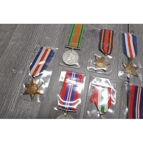  A Large Group of Assorted British WW2 Medals & Ribbons to include Defence Medals, North Africa S... 