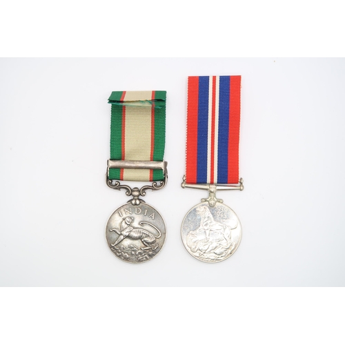  A Pair of British Medals to include 1936-37 North West Frontier Medal Issued to Sepoy Partap Singh, ... 