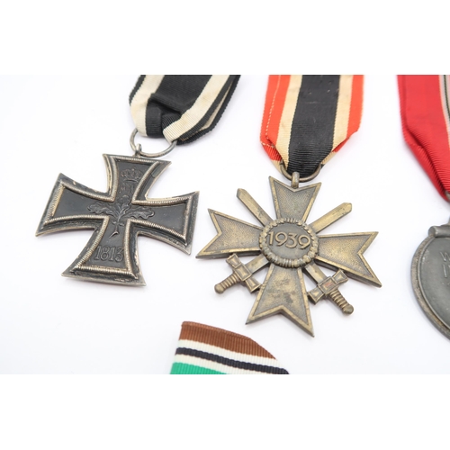  An Assorted Group of American, French and German WW1/2 Medals to Include Merit 2nd Class With Swords... 