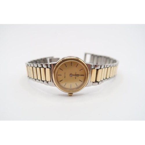 274 - An Early 2000's Stainless Steel & Gold Plated Quartz Omega Condition: Not functioning, Vendor re... 