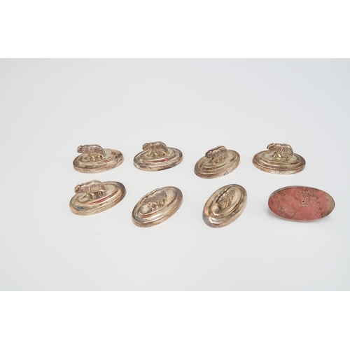 277 - A Group of Eight East Asian Style Place Holders, Possibly Weighted.&nbsp;Gross Weight 292g/9.38ozt... 