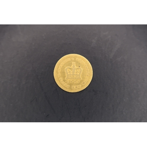 353A - George III (1760-1820), Gold Third Guinea, 1803, Latin legend and toothed border surrounding, GEORGI... 