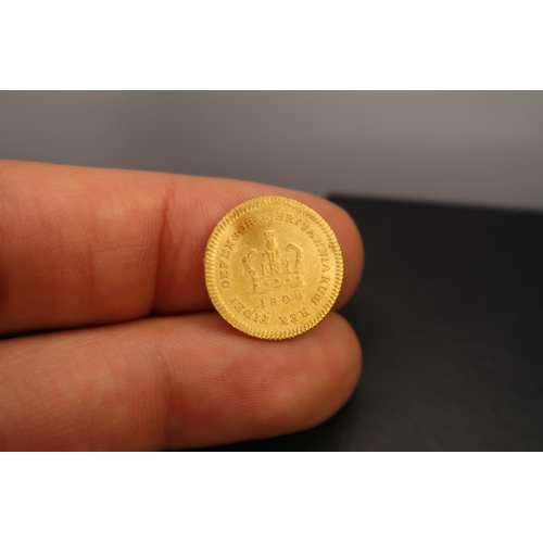 355A - George III (1760-1820), Gold Third Guinea, 1808, Latin legend and toothed border surrounding, GEORGI... 