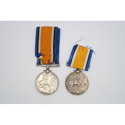 376 - A British WW1 War Medal 1914 - 1918, Issued to Pvt. James A Swinton 19225, King's Own Scottish Borde... 