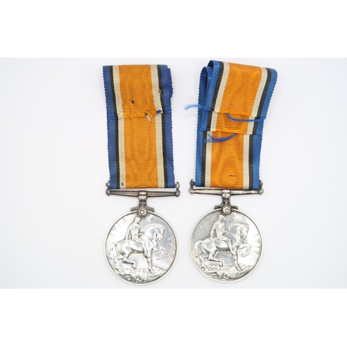 383 - A Pair of British WW1 War Medal 1914 - 1918, Issued to PTE. Herbert Kettle 1698, Royal Warwickshire ... 