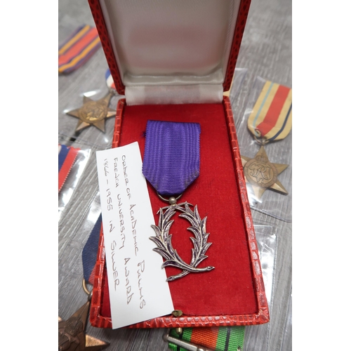 392 - A Large Group of Assorted British WW2 Medals & Ribbons to include Defence Medals, North Africa S... 