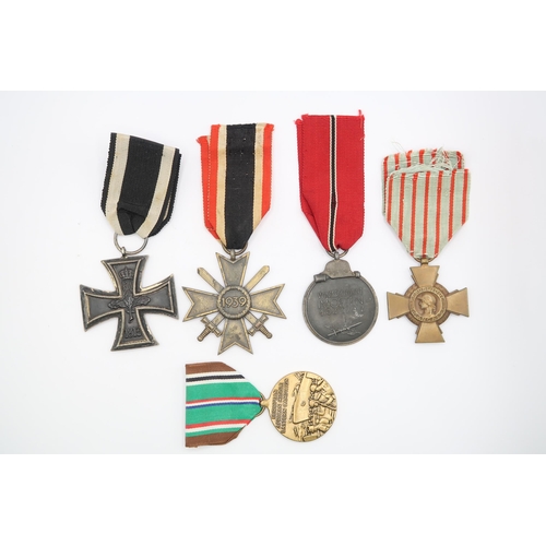 394 - An Assorted Group of American, French and European Medals to Include Merit 2nd Class With Swords, Ir... 