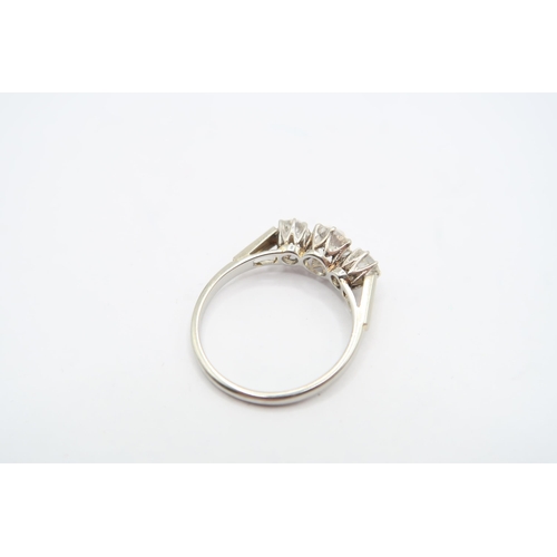 5 - An 18ct & Platinum Old Cut Diamond Three Stone Ring, Central .70ct VS2, G/H Centre Stone Flanked... 