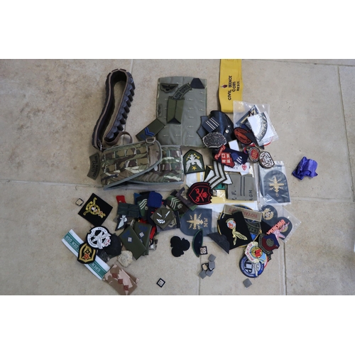 396 - An Assorted Group of Modern and earlier British Military Items to include Hip Belt, Parachute Associ... 