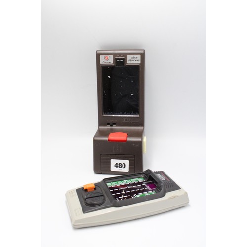 480 - A Pair of 1970's Vintage Hand Held Games Consoles to include Champion Racer and Alien Invaders