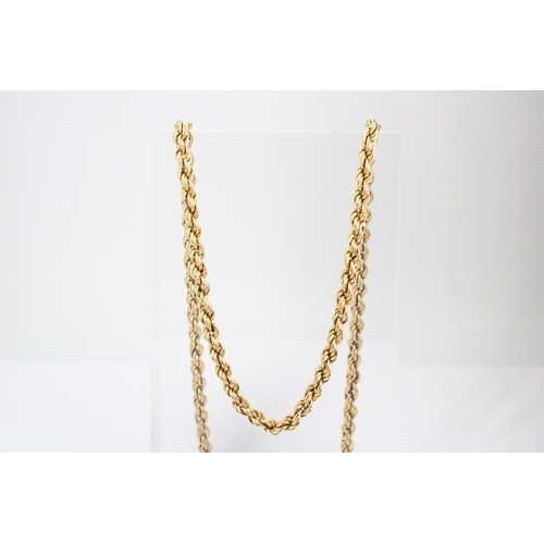 69 - A 9ct gold rope twist chain. Weight 10.43 grams