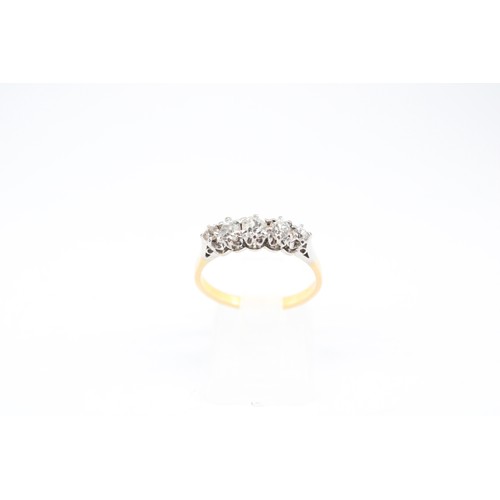 78 - An 18ct Five Stone Diamond Eternity Ring, 0.50ct Approximate Diamond Weight.&nbsp;&nbsp;Weight: 3g S... 