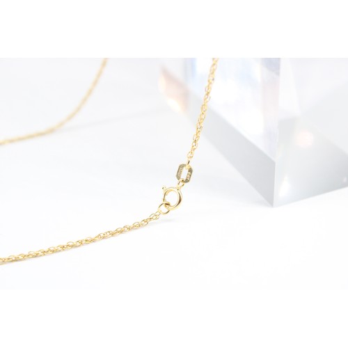 83 - A 9ct 'J' Necklace on a Spiga ChainWeight: 1.9g Length: 40cm