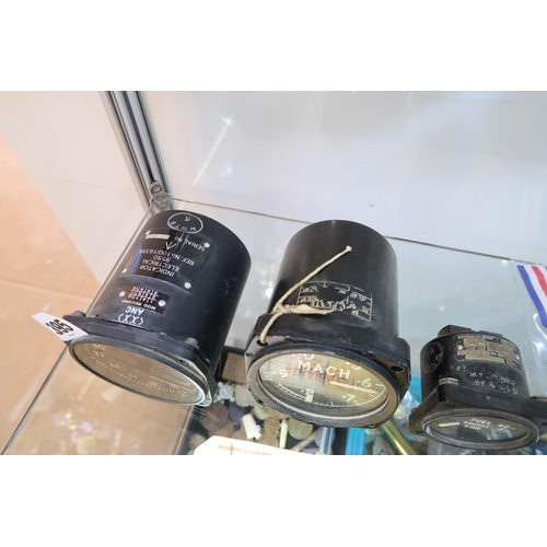 416 - A Group of British Military Aircraft Instruments to include a 1950's/60's ADF (Automatic Direction F... 