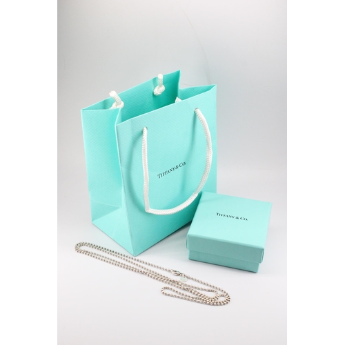 6 - A Tiffany & Co. sterling silver bead chain approx weight 15.89grams - Length 34inches