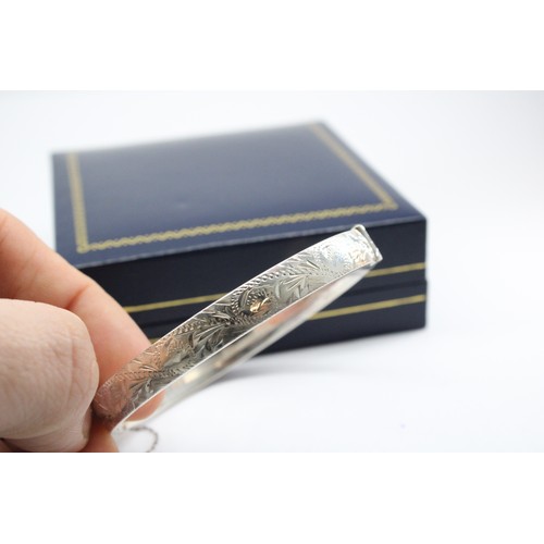 27 - A Silver Bangle Hall Marked London 1978, In Very Good Condition