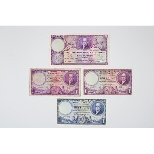 355 - Commercial Bank of Scotland ltd, Purple Notes Featuring a portrait of Lord Cockburn flanked by Agric... 