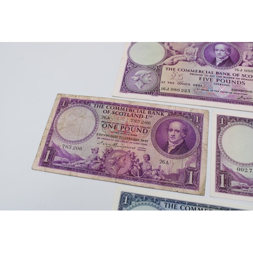 355 - Commercial Bank of Scotland ltd, Purple Notes Featuring a portrait of Lord Cockburn flanked by Agric... 