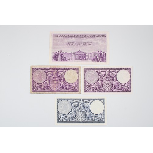 355 - Commercial Bank of Scotland ltd, Purple Notes Featuring a portrait of Lord Cockburn flanked by Agric... 