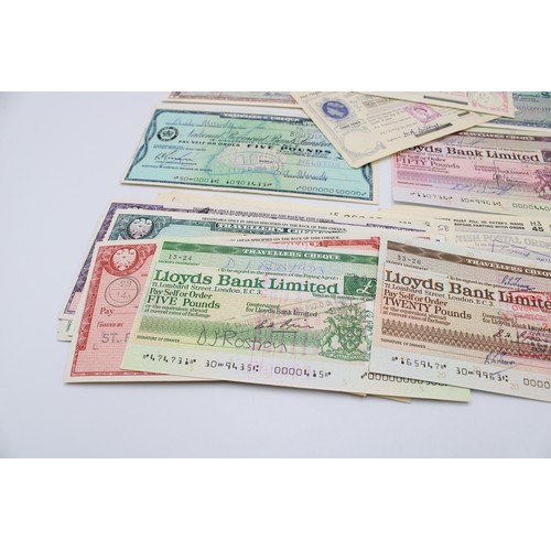 356 - A Group of British & Irish Travellers Cheques and Postal Orders (38 Total)&nbsp;