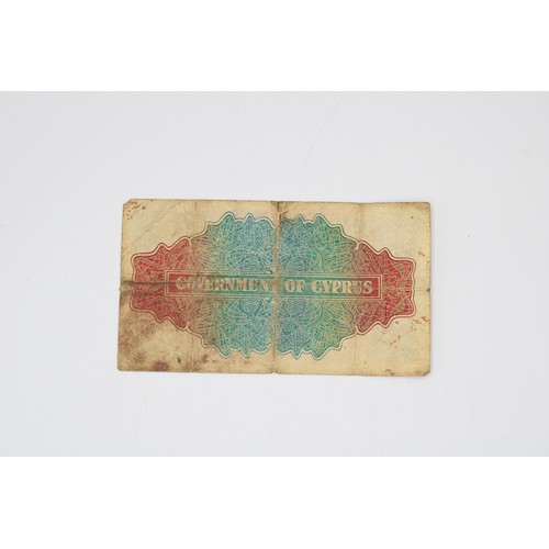 360 - A Government of Cyprus 1 Shilling Bank not, May 29th 1940. Featuring the portrait of George VI with ... 