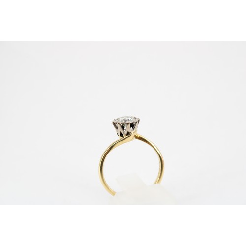 14 - An 18ct Diamond Solitaire, Featuring a Central 0.62ct Diamond J/K, VS1/2. Weight: 3.18g