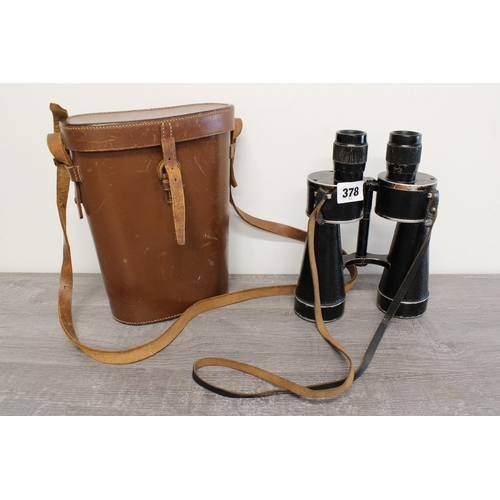 378 - A Pair of German 7X50 Field Binoculars Made By Eleitz Wetzlar, Serial 295053, 18940N.&nbsp;Condition... 
