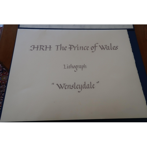 510 - HRH Prince of Wales Lithograph - Wensleydale - Signed and dated by the artist - Edition 11 of 295 - ... 