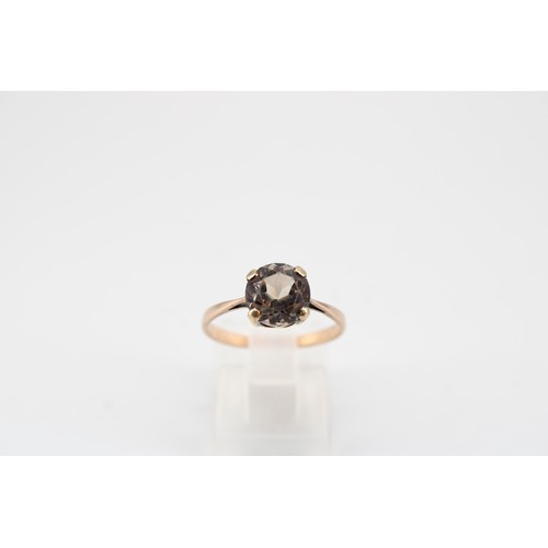 27 - A zircon single stone ring. Tests 9ct. Size N. Weight1.81 grams