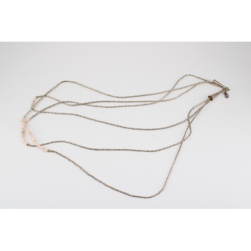 206 - A group of silver and costume jewellery to include Native American silver. Weight 42.81 grams