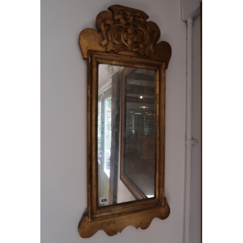  A 19th Century gilt wall mirror - 84cm x 36cm