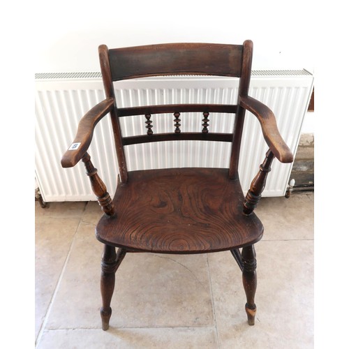  A 19th century Windsor Ash armchair
