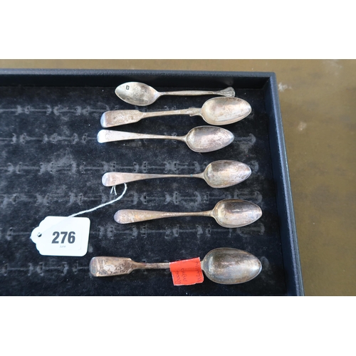  Six silver spoons - total weight approx 110g