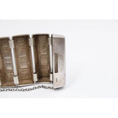 36 - A Rare 1960's Georg Jensen silver and enamel bracelet designed by Nanna and J&oslash;rgen Ditzel. Br... 