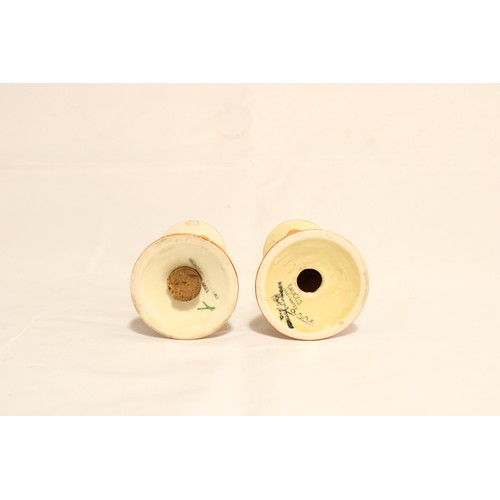  A Pair of&nbsp;Circa 1930/40's Clarice Cliff&nbsp;Crocus pattern Salt & Pepper Shakers,&nbsp;han... 