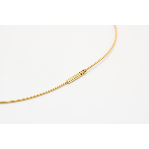 8 - An 18ct Wire Link Necklace&nbsp;Length: 41cm Weight: 4g Approximately&nbsp;
