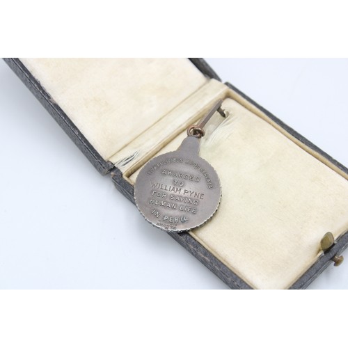 421 - A Pair of Unique Medal to include a Bronze Tiffany & Co Life Saving Benevolent Association of Ne... 