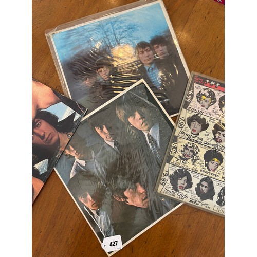 427 - A group of four Rolling Stones vinyl LPs, comprising The Rolling Stones No. 2, 1965, Between the But... 