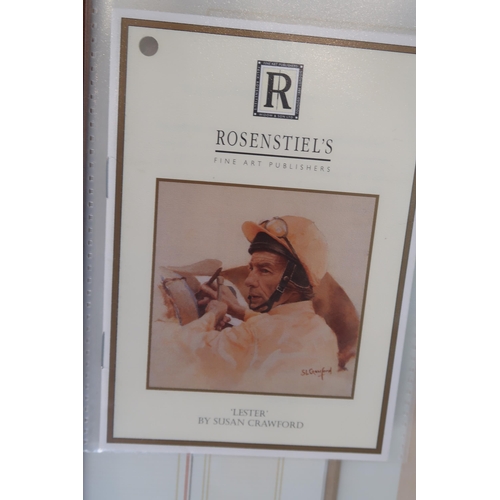 508 - A framed Limited Edition print (132 of 1500) of Lester Piggott signed, with C.O.A