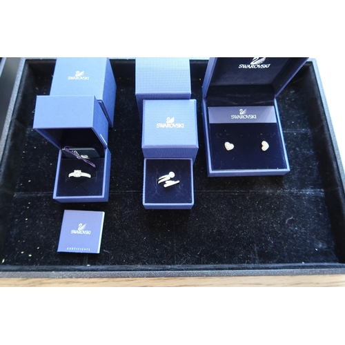 203 - Three Pieces of Swarovski Jewellery, 2 with Original Receipts and Packaging, Radiance Ring (1023653)... 