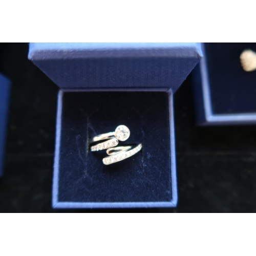 203 - Three Pieces of Swarovski Jewellery, 2 with Original Receipts and Packaging, Radiance Ring (1023653)... 