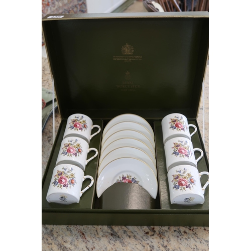 430 - A Royal Worcester six place coffee service - boxed, as new