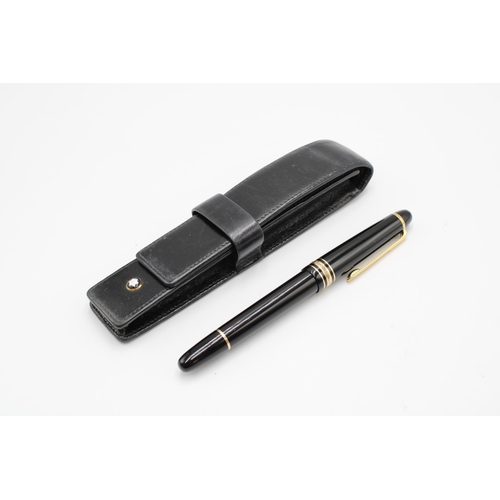 455 - Montblanc Meisterst&uuml;ck fountain pen with original black leather case&nbsp;