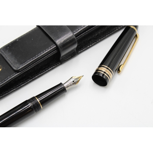 455 - Montblanc Meisterst&uuml;ck fountain pen with original black leather case&nbsp;