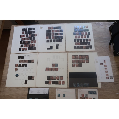 370 - A collection of British stamps, 19th century, most One Pennies