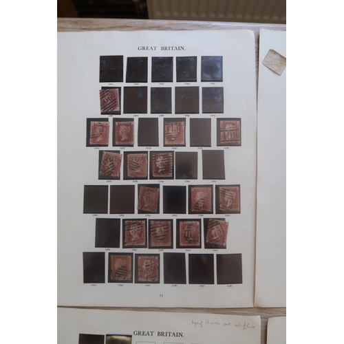 370 - A collection of British stamps, 19th century, most One Pennies