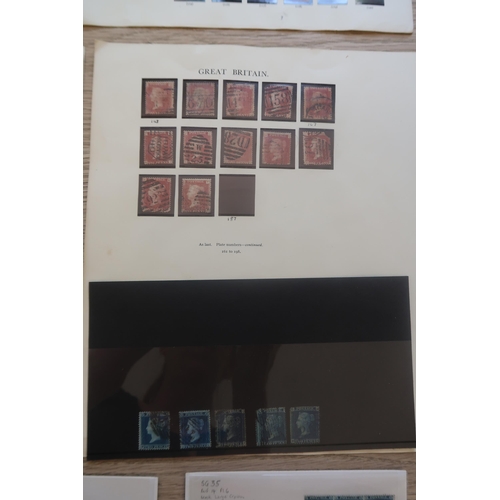 370 - A collection of British stamps, 19th century, most One Pennies