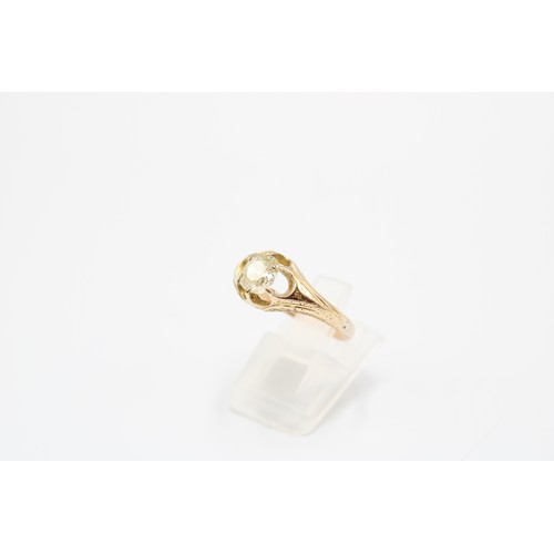  An 18ct Tested Late 19th, Early 20th Century 0.70ct Old Cut Diamond Ring. Central 'Buttercup' Styled... 